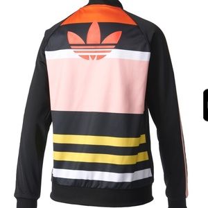 Adidas original superstar color block track jacket size medium